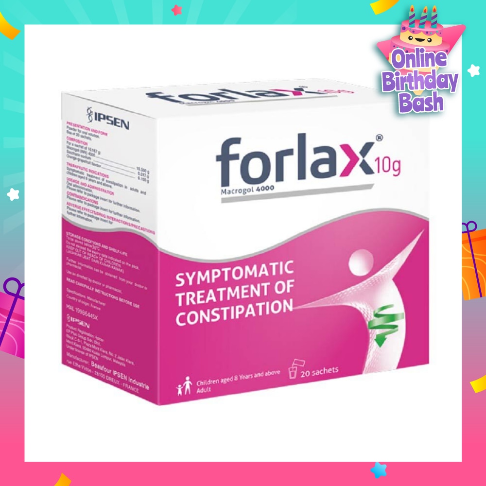 Sachet 10g (For Treatment Of Constipation In Adults And Children Aged 8 Years And Above) 20s