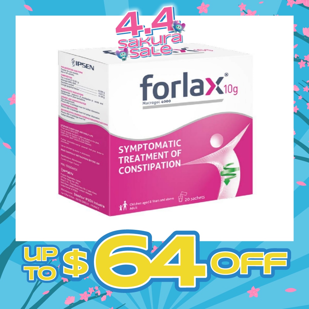 Sachet 10g (For Treatment Of Constipation In Adults And Children Aged 8 Years And Above) 20s