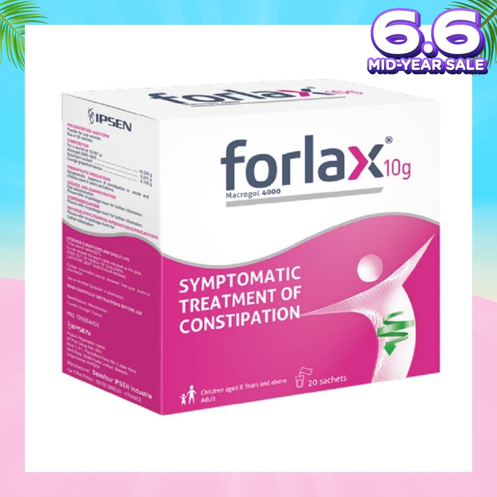 Sachet 10g (For Treatment Of Constipation In Adults And Children Aged 8 Years And Above) 20s