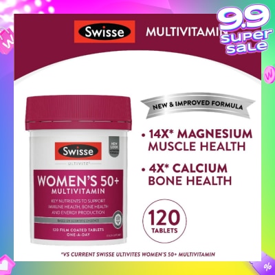 SWISSE Women's Ultivite 50+ Multivitamin Tablets 120s