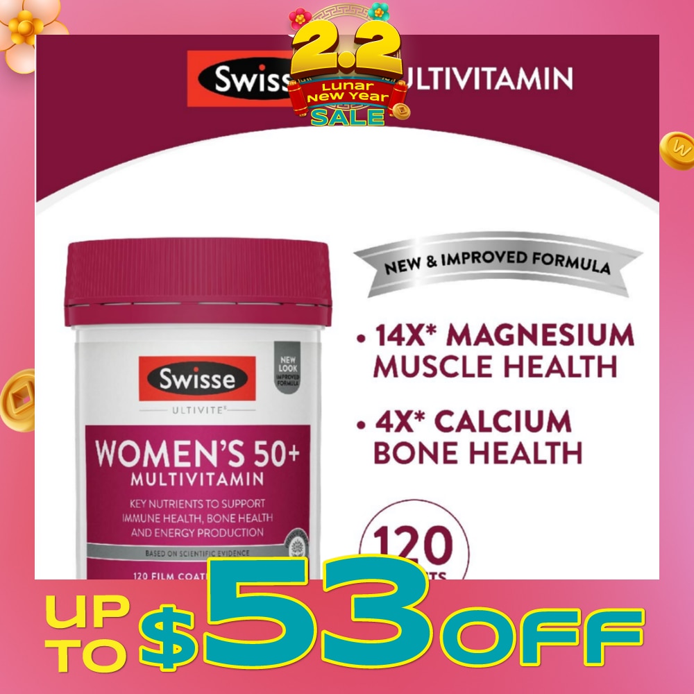 Women's Ultivite 50+ Multivitamin Tablets 120s (Expiry: Sep`2026)