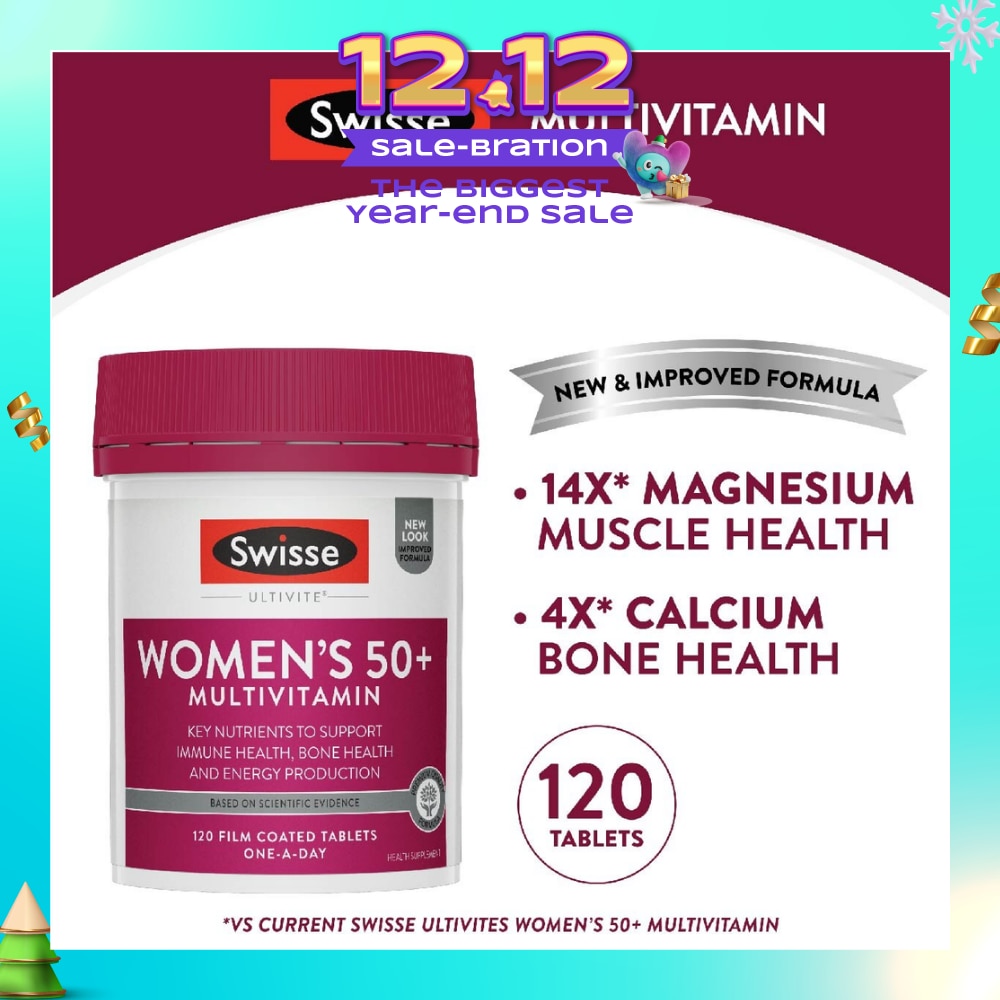 Women's Ultivite 50+ Multivitamin Tablets 120s (Expiry: Sep`2026)