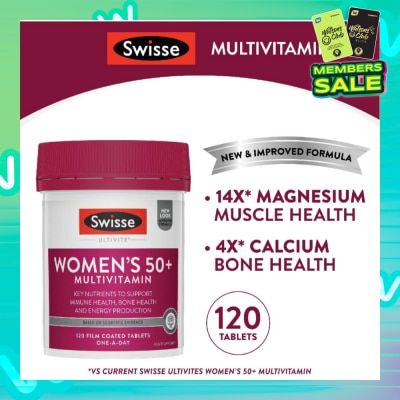SWISSE Women's Ultivite 50+ Multivitamin Tablets 120s