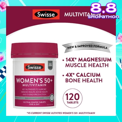 SWISSE Women's Ultivite 50+ Multivitamin Tablets 120s