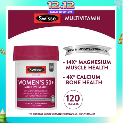 SWISSE Women's Ultivite 50+ Multivitamin Tablets 120s (Expiry: Sep`2026)