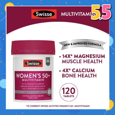 SWISSE Women's Ultivite 50+ Multivitamin Tablets 120s