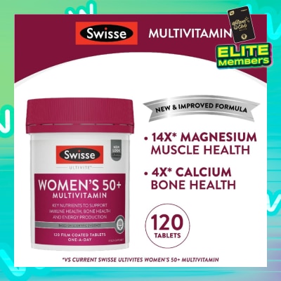 SWISSE Women's Ultivite 50+ Multivitamin Tablets 120s