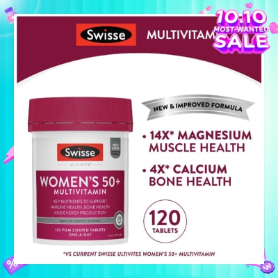 SWISSE Women's Ultivite 50+ Multivitamin Tablets 120s