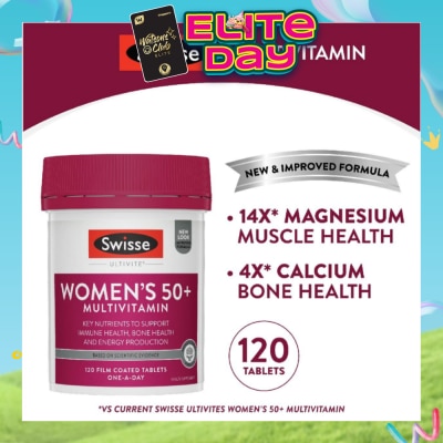 SWISSE - Women's Ultivite 50+ Multivitamin Tablets 120s (Expiry: Sep`2026)