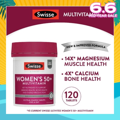 SWISSE Women's Ultivite 50+ Multivitamin Tablets 120s