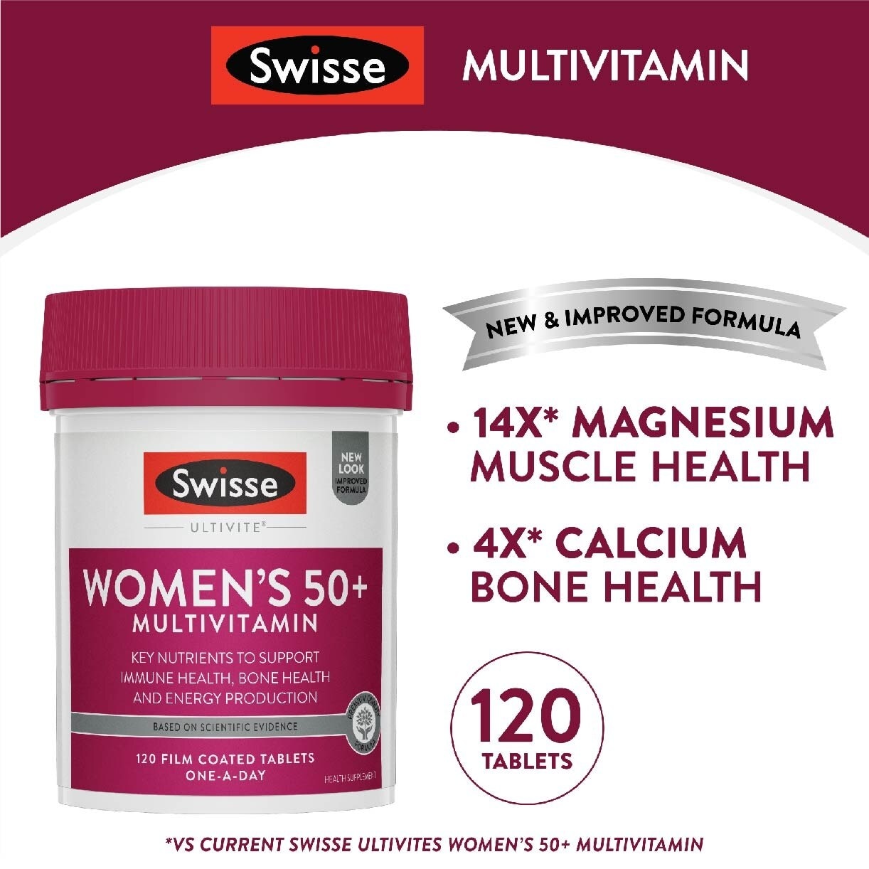 Women's Ultivite 50+ Multivitamin Tablets 120s