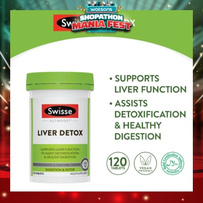 SWISSE - Ultiboost Liver Detox 120 Tablets
