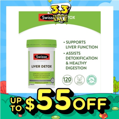 SWISSE Ultiboost Liver Detox 120 Tablets