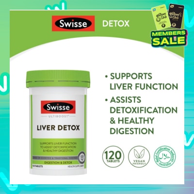 SWISSE Ultiboost Liver Detox 120 Tablets