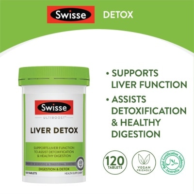 SWISSE Ultiboost Liver Detox 120 Tablets