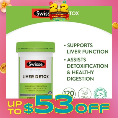 SWISSE Ultiboost Liver Detox 120 Tablets