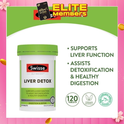 SWISSE Ultiboost Liver Detox 120 Tablets