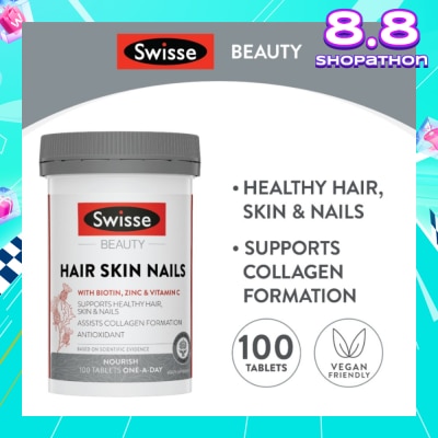 SWISSE Ultiboost Hair Skin Nails 100 Tablets