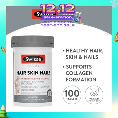 SWISSE Ultiboost Hair Skin Nails 100 Tablets