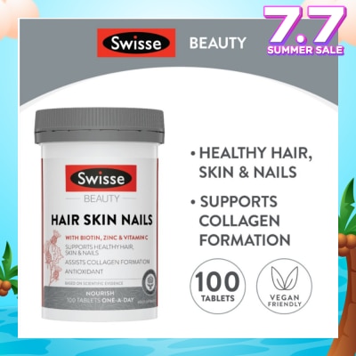 SWISSE Ultiboost Hair Skin Nails 100 Tablets