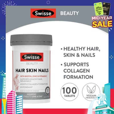 SWISSE Ultiboost Hair Skin Nails 100 Tablets