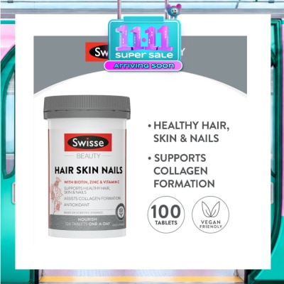 SWISSE Ultiboost Hair Skin Nails 100 Tablets image