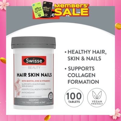 SWISSE Ultiboost Hair Skin Nails 100 Tablets