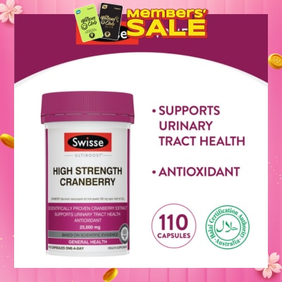 SWISSE Ultiboost Concentrated Cranberry 110 Capsules