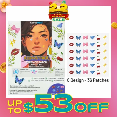 AF MEDI Rockstarr Defence Anti-Acne 6 Design Patch (With Salicylic Acid & Tea Tree Oil) 36s