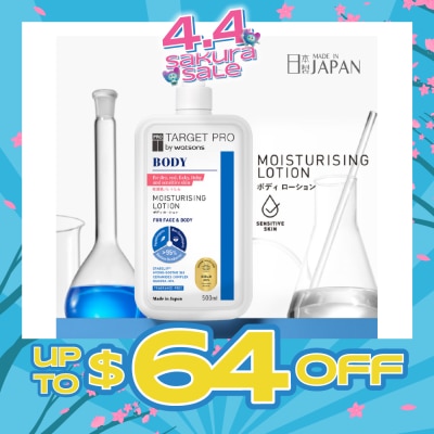 TARGET PRO BY WATSONS - Moisturising Face & Body Lotion (Fragrance-Free & for Dry, Red, Flaky, Itchy and Sensitive Skin) 500ml