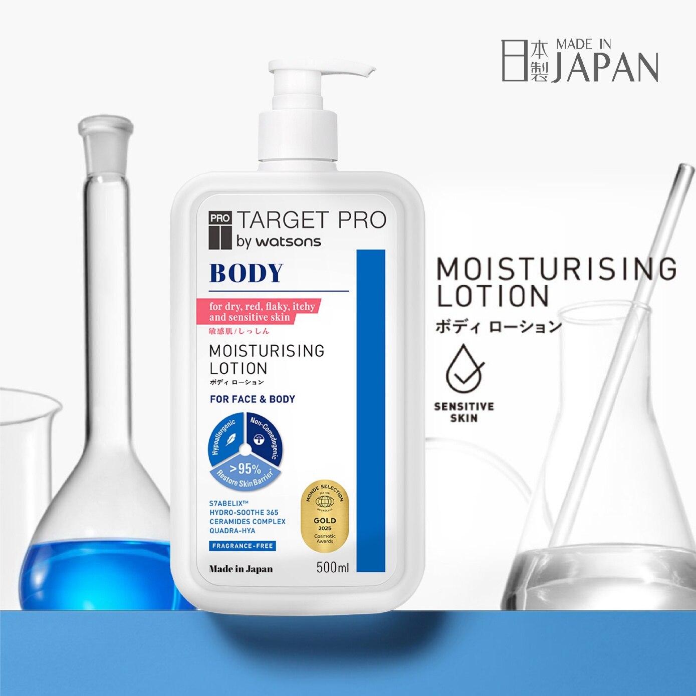 TARGET PRO BY WATSONS Moisturising Face & Body Lotion (Fragrance