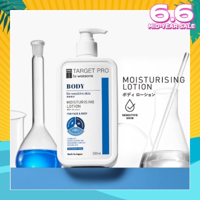 TARGET PRO BY WATSONS Moisturising Face & Body Lotion (Free-Fragrance & For Sensitive Skin) 500ml
