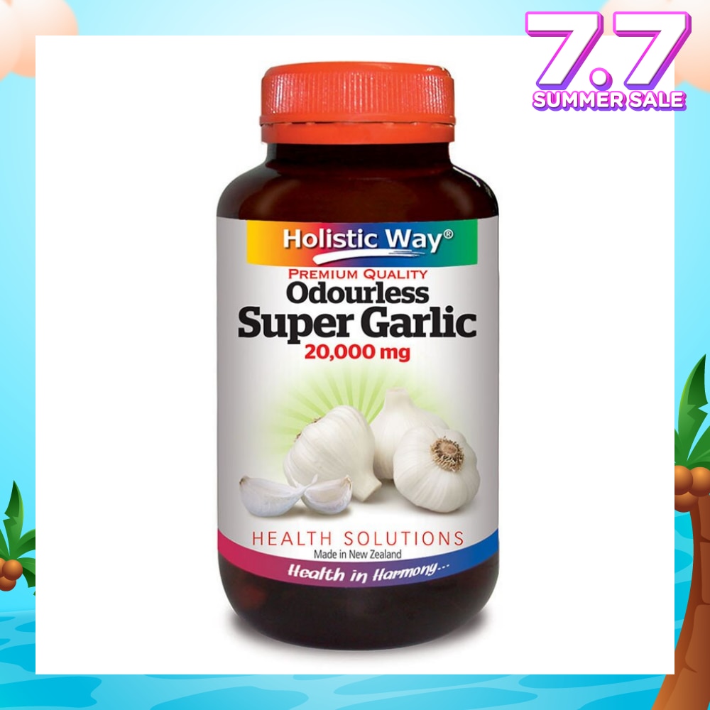 Premium Quality Odourless Super Garlic 20000mg 60 Vegetarian Capsules