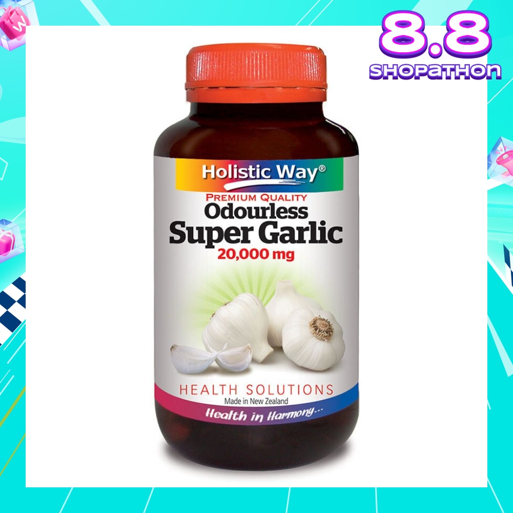 Premium Quality Odourless Super Garlic 20000mg 60 Vegetarian Capsules