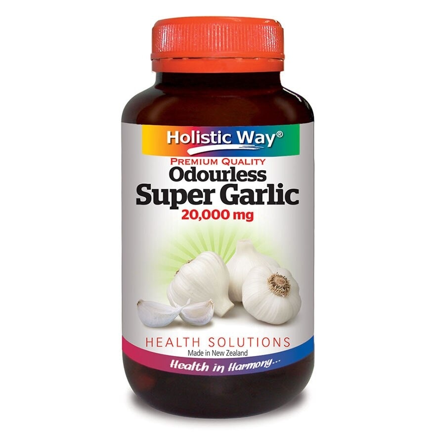 Premium Quality Odourless Super Garlic 20000mg 60 Vegetarian Capsules