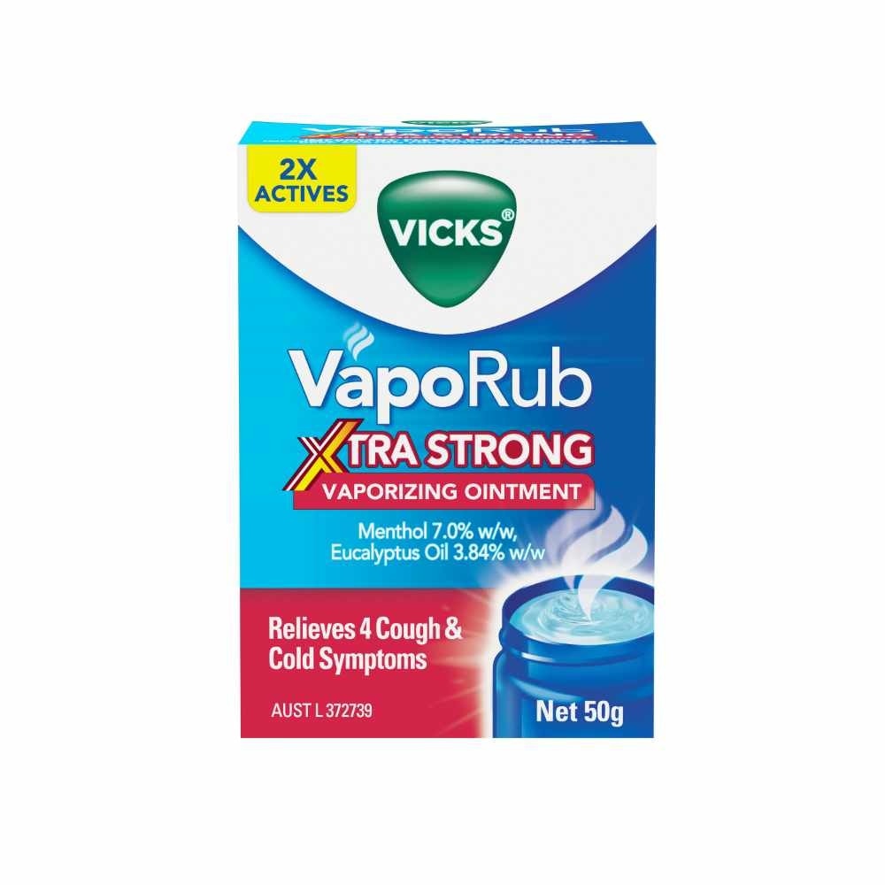 VapoRub Xtra Strong Vaporizing Ointment (To Helps Relieve Cough & Cold Symptoms) 50g