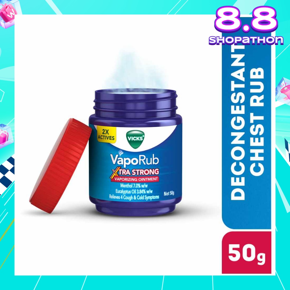 VapoRub Xtra Strong Vaporizing Ointment (To Helps Relieve Cough & Cold Symptoms) 50g