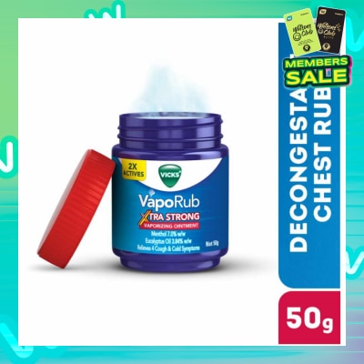 VICKS VapoRub Xtra Strong Vaporizing Ointment (To Helps Relieve Cough & Cold Symptoms) 50g