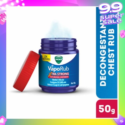 VICKS VapoRub Xtra Strong Vaporizing Ointment (To Helps Relieve Cough & Cold Symptoms) 50g