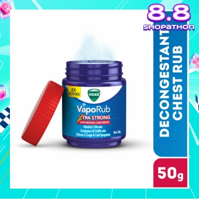 VICKS VapoRub Xtra Strong Vaporizing Ointment (To Helps Relieve Cough & Cold Symptoms) 50g
