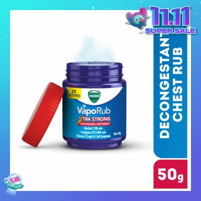 VICKS VapoRub Xtra Strong Vaporizing Ointment (To Helps Relieve Cough & Cold Symptoms) 50g
