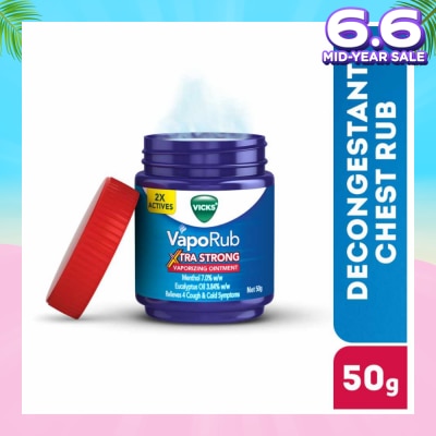 VICKS VapoRub Xtra Strong Vaporizing Ointment (To Helps Relieve Cough & Cold Symptoms) 50g