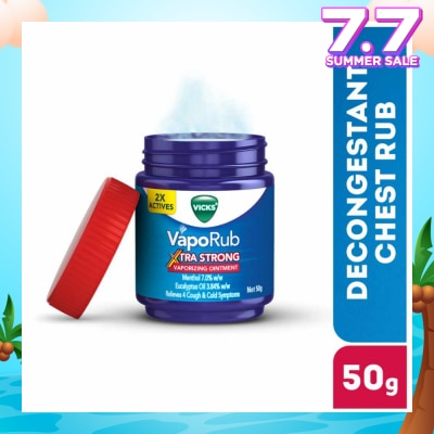 VICKS VapoRub Xtra Strong Vaporizing Ointment (To Helps Relieve Cough & Cold Symptoms) 50g