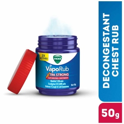 VICKS VapoRub Xtra Strong Vaporizing Ointment (To Helps Relieve Cough & Cold Symptoms) 50g