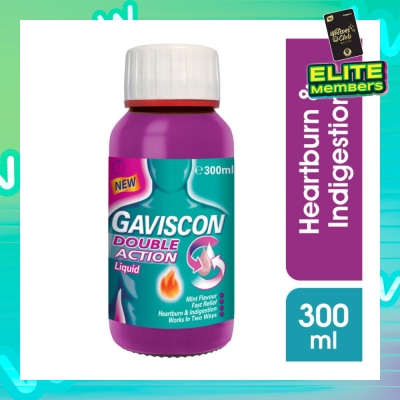 GAVISCON Double Action Liquid (For Fast Relief of Heartburn & Indigestion) 300ml