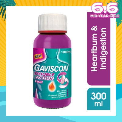 GAVISCON Double Action Liquid (For Fast Relief of Heartburn & Indigestion) 300ml