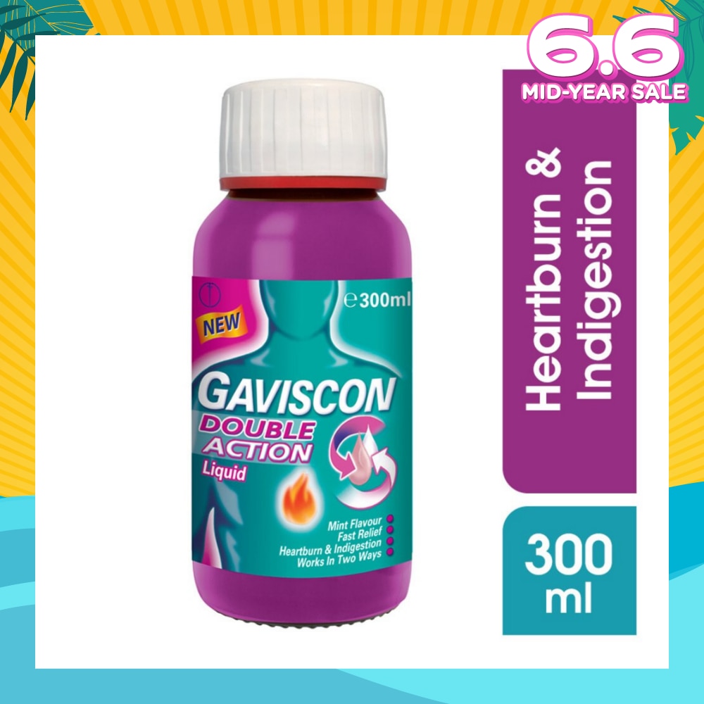 Double Action Liquid (For Fast Relief of Heartburn & Indigestion) 300ml