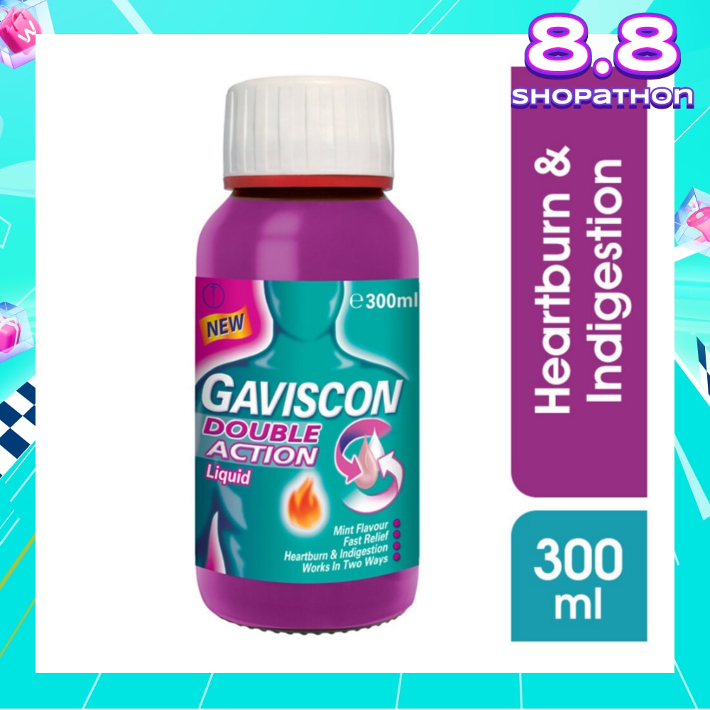 Double Action Liquid (For Fast Relief of Heartburn & Indigestion) 300ml