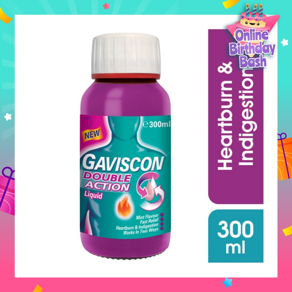 Double Action Liquid (For Fast Relief of Heartburn & Indigestion) 300ml