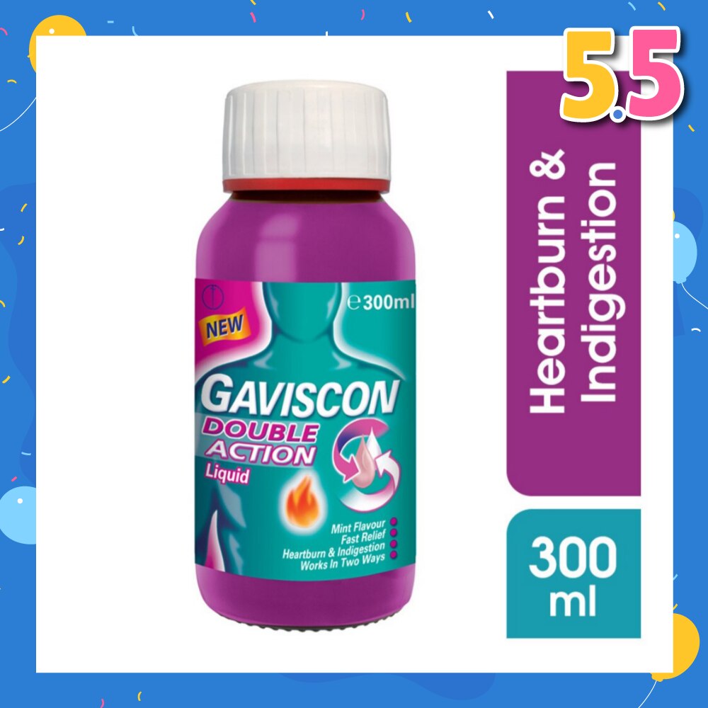 Double Action Liquid (For Fast Relief of Heartburn & Indigestion) 300ml